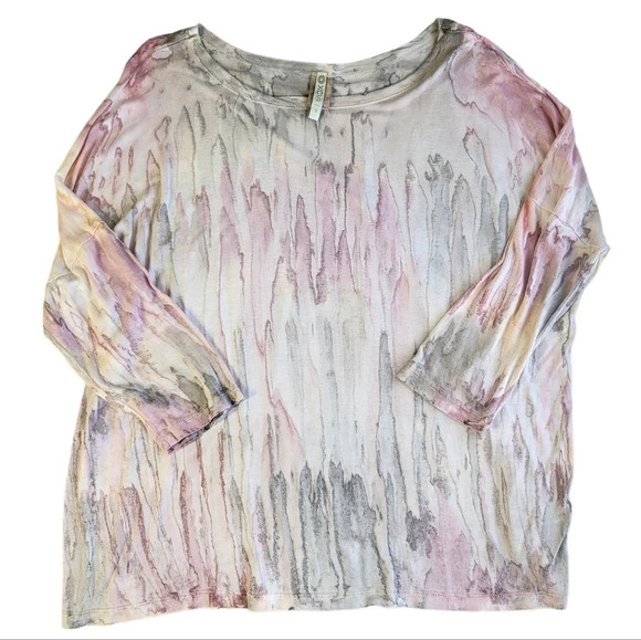 XCVI Tops - SOLD XCVI Tie Dye Relaxed Fit Short Sleeve Top